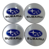 Jogo 4 Emblema Logo Adesivo Roda Subaru 58mm