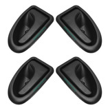 Jogo 4 Maçanetas Interna Porta Cor Preto Renault Clio 2001..