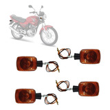 Jogo 4 Piscas Seta Yamaha Ybr 125 2008 Mod Original