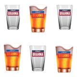 Jogo 6 Copos Caldereta Brahma 350 Ml Nadir