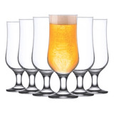 Jogo 6 Taça Vidro Copo Cerveja Chopp Drinks Pasabahce 385ml Cor Trasparente