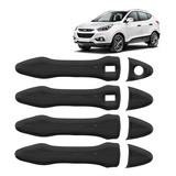 Jogo Aplique Maçaneta 2 Keyless Preto Ix35 2014 2015 2016