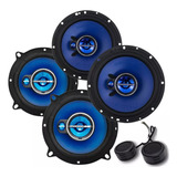Jogo Auto Falante 400w Portas Dianteira Traseira Universal