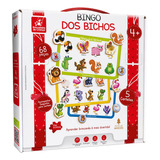 Jogo Bingo Dos Animais Brinquedo Madeira Educativo 61 Peças