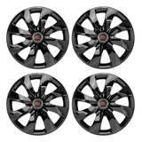 Jogo Calota Aro 13 Linha Black Fiat Palio Uno Siena 1997 1998 1999 2000 2001 2002 2003 2004 2005 2006 2007 2008- 4peças