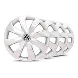 Jogo Calota Aro 14 Esportiva Prime Vw Gol G8 2019 2021 Prata