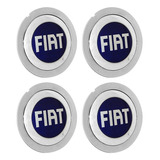 Jogo Calota Central 147mm Scorro S172 S181 Fiat Azul