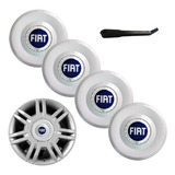 Jogo Calota Central Meio De Roda Fiat Stilo Conect Aro 16
