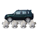 Jogo Calota Centro Miolo Roda Prata Pajero Tr4 2006 -2009
