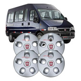 Jogo Calota Ducato Centro 1998 A 2017 Aro 16 4un Prata Nova