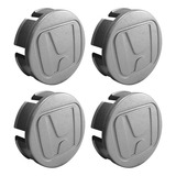 Jogo Calota Meio Centro Honda Fit 2012 2013 2014 Prata 58mm