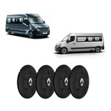 Jogo Calota Miolo Centro De Roda Preto Renault Master 2023