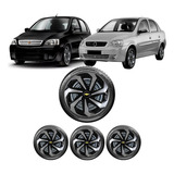 Jogo Calota Spider Aro 14 Gm Corsa Maxx Hatch Sedan Classic
