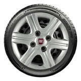 Jogo Calotas Fiat Palio Fire 2011 Aro 13 + Emblema Resinado