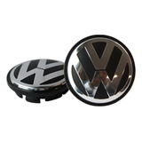 Jogo Calotinha Miolo Centro Roda Vw 65mm Jetta Amarok