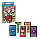 Jogo Cartas Diversão Estratégia Monopoly Bid Família Copag
