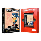 Jogo Cartucho Fita Sonic Para Mega Drive Sega Caixa Berço
