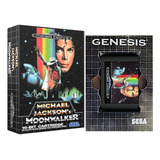 Jogo Cartucho Michael Jackson's Moonwalker Mega Drive Caixa