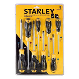 Jogo Chave Fenda E Philips 08 Pcs Stanley