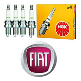 Jogo Com 4 Vela Ignição Fiat/ngk Idea 1.4 8v Fire