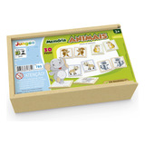 Jogo Da Memória Animais Zoologico (estojo Mdf) 30 Peças - Junges