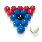 Jogo De Bolas Sinuca 54mm Modelo Eight Ball Snooker