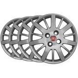 Jogo De Calota Modelo Palio Elx 2009/2010 Aro 13 Prata 4pçs