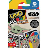 Jogo De Cartas Mattel Games Uno All Wild Grogu Star Wars