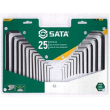 Jogo De Chave Allen Hexagonal 25 Peças St09120sj - Sata