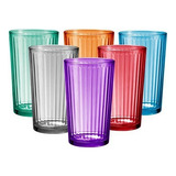 Jogo De Copos Chamber Em Colorido 6 Peças 320ml - Dynasty