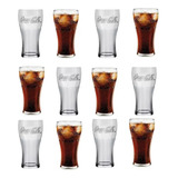 Jogo De Copos Contour Coca-cola 470ml Com 12 Peças