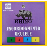 Jogo De Cordas Rhino Ukulele Soprano/concert Colorido