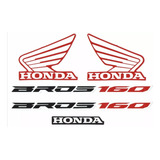 Jogo De Faixas Adesivo Honda Nxr Bros 160 Vermelha Ano 2016