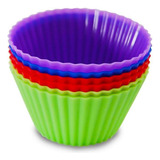 Jogo De Forma De Silicone Mini Bolo Cupcake 6 Peças