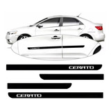 Jogo De Friso Lateral Borrachão Kia Cerato 2010 2011 2012 2013 2014 2015 2016 2017 2018 2019 - 4 Peças