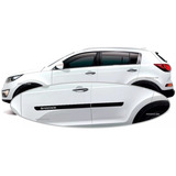 Jogo De Friso Lateral Borrachão Kia Sportage 2008 2009 2010 2011 2012 2013 2014 2015 2016 - 4 Peças