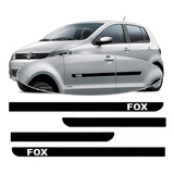 Jogo De Friso Lateral Borrachão Vw Fox 2003 Á 2008 2009 2010 2011 2012 2013 2014 2015 2016 2017 2018 2019 2020 - 4 Peças