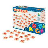 Jogo De Letras Alfabetização Em Madeira 160 Peças Educativo Escolar 4 Alfabetos Junges