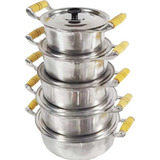  Jogo De Panela Aluminio Fundido Batido Grosso Promoção!!
