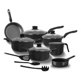 Jogo De Panelas De Cozinha Marpal Elegan Com 10 Peças Preto