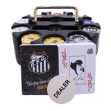 Jogo De Poker 200 Fichas E Baralhos Time Santos