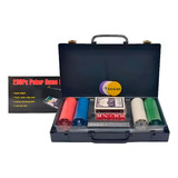 Jogo De Poker C/ 200 Fichas 5 Dados 2 Baralhos Profissional