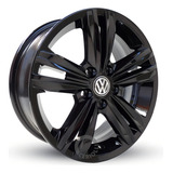 Jogo De Rodas Aro 15 5x100 Golf Polo Virtus T-cross S18 Hg Cor Black Piano 5x100