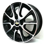 Jogo De Rodas Aro 15 Celta Corsa Prisma Esportivas S220 Cor Preto Diamantado