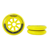 Jogo De Rodas Freestyle Traxart Revolt R3 110mm/88a Hr Cor Amarelo