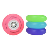 Jogo De Rodas Inline Traxart Led Special 80mm/85a - Mix Cor Branco