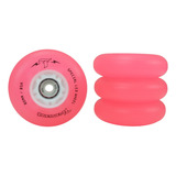 Jogo De Rodas Inline Traxart Led Special 80mm/85a Cor Rosa