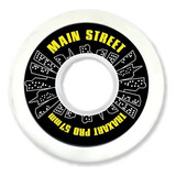 Jogo De Rodas Traxart Street Pro - Main Street 57mm Cor Branco