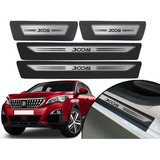 Jogo De Soleira Adesiva Drop Aço Escovado Peugeot 3008 2020