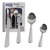 Jogo De Talher Inox Conjunto 24 Pçs Garfo Faca Colher Buffet